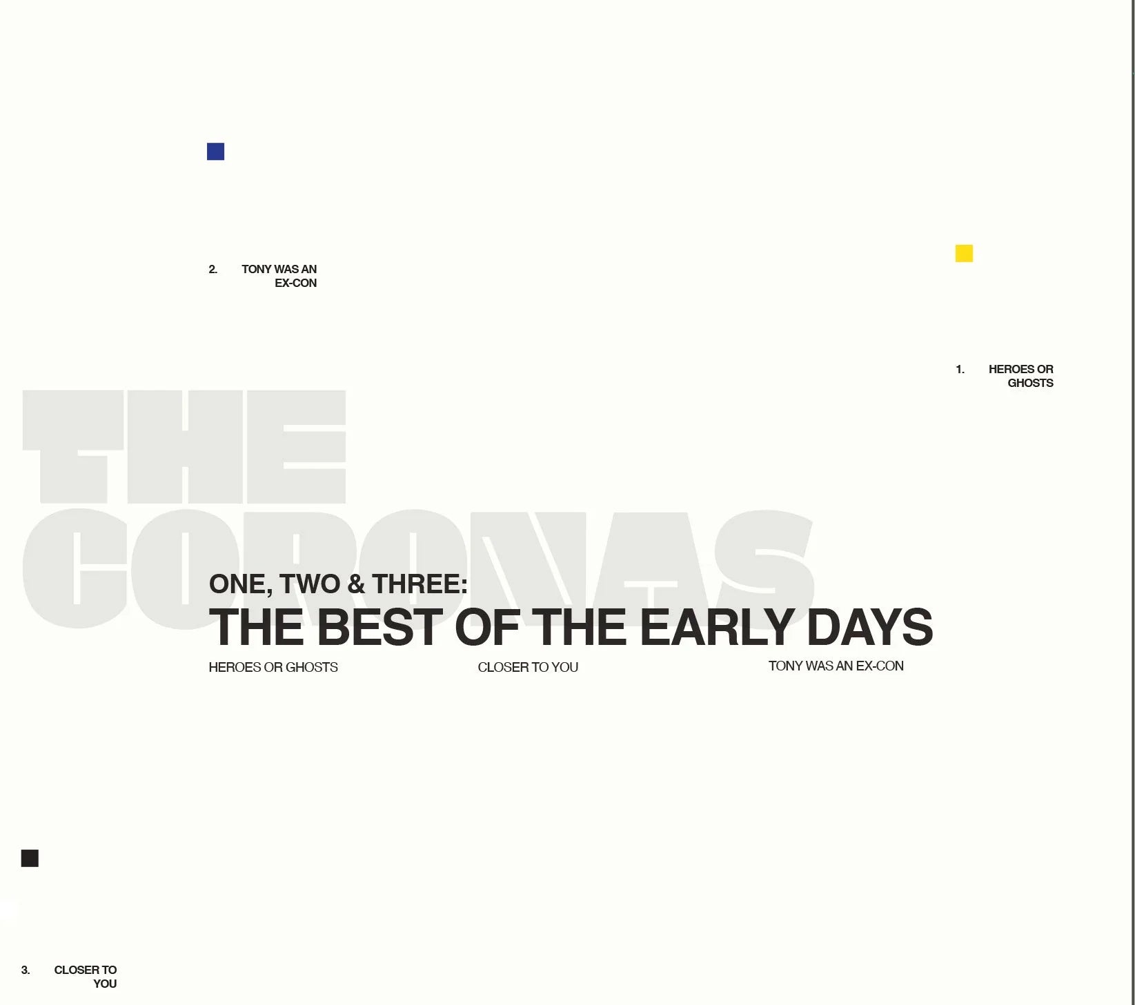 One, Two & Three: The Best Of The Early Days - The Coronas [CD]