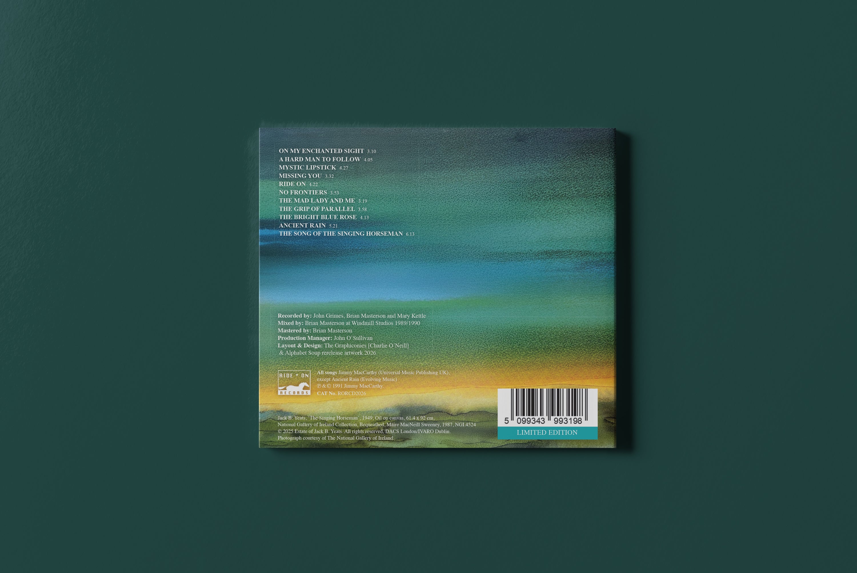 [PRE ORDER] The Song Of The Singing Horseman - Jimmy MacCarthy [CD]