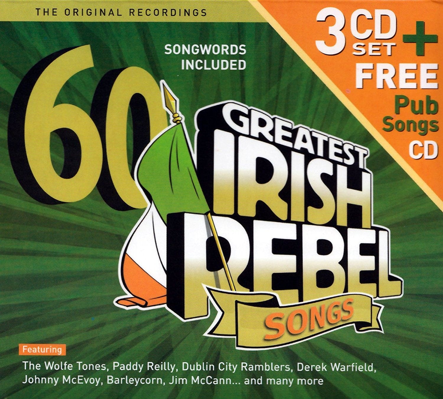 60 Greatest Irish Rebel Songs - Various Artists [3CD + Free CD]
