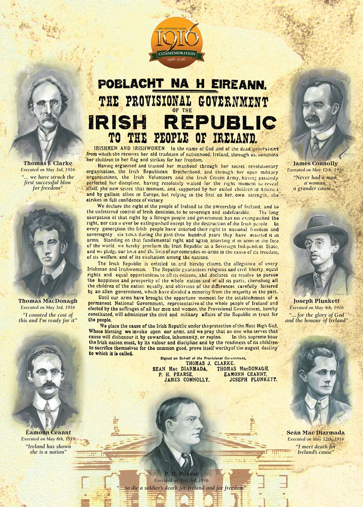 Freedom Sons - Proclamation 1916 Music Card [Greeting Card + CD]